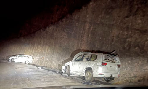 Toyota Land Cruiser 300 - Accidente en Omán