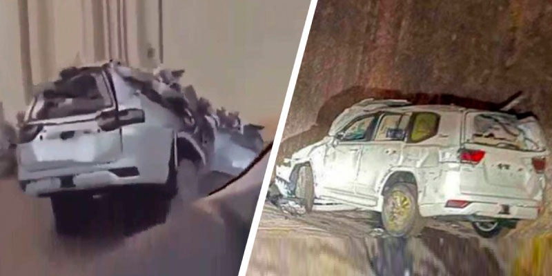 Toyota Land Cruiser 300 - Accidente en Omán