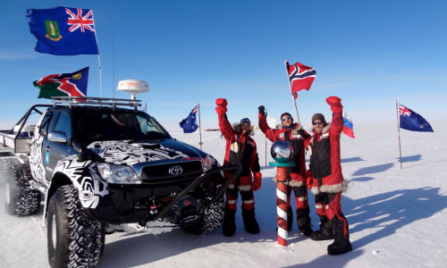 Grandes proezas de Toyota Hilux - Expedicón al Polo Sur